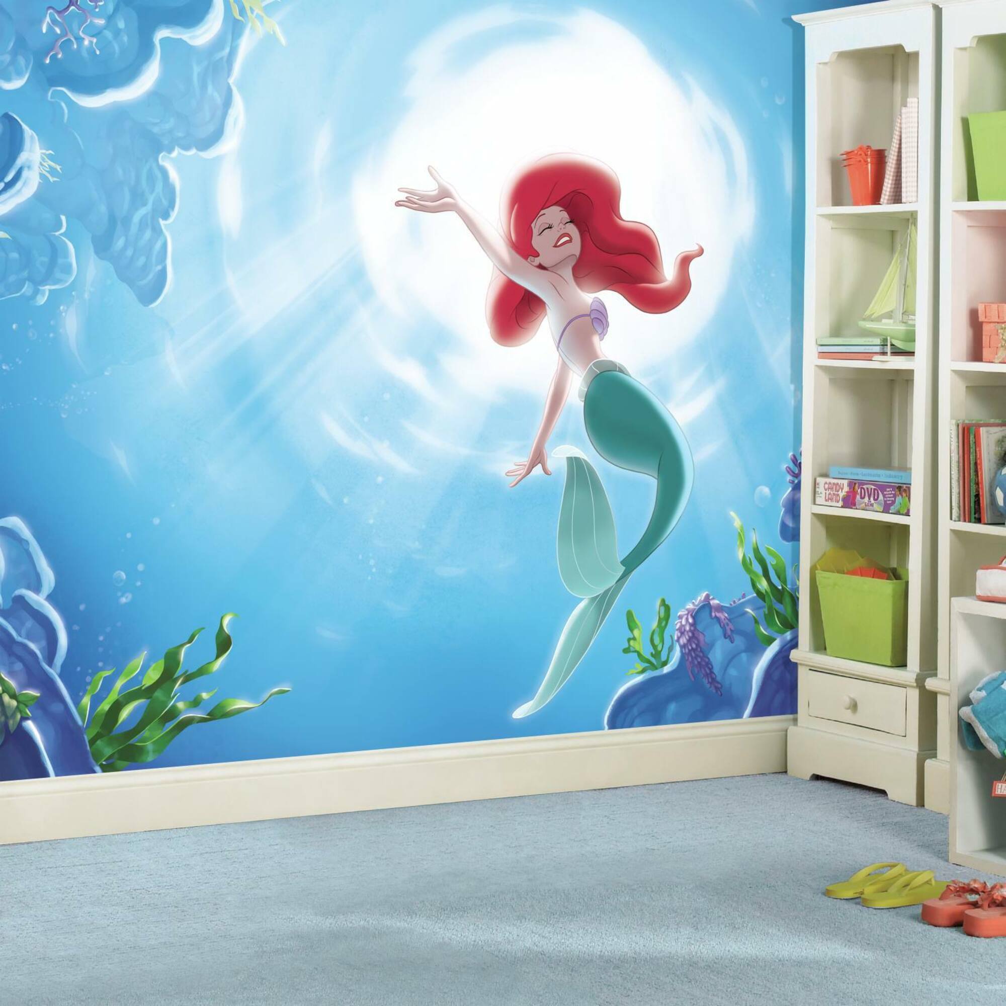 Disney The Little Mermaid XL Chair Rail Prepasted Mural